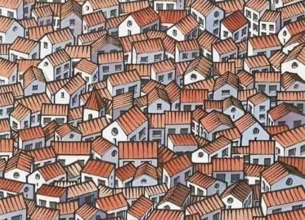 Illustration of many houses.