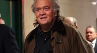 Steve Bannon arriving at court.