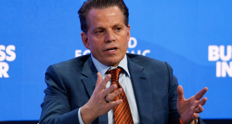 Anthony Scaramucci speaking at a conference.