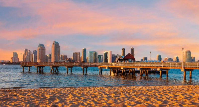 City Skyline Of San Diego, California
