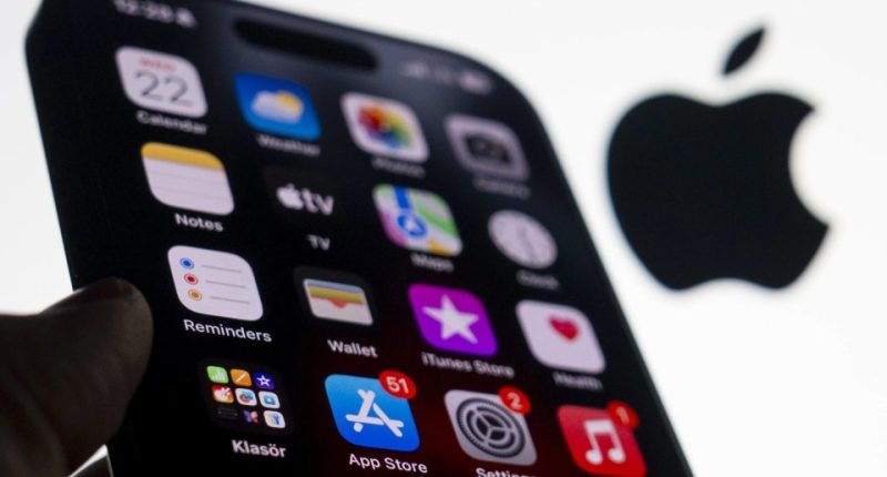 iPhone displaying the App Store app.