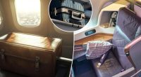Flight passengers baffled as flight attendants give suitcase first-class seat over passengers