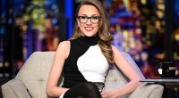 Kat Timpf on the set of Gutfeld!.