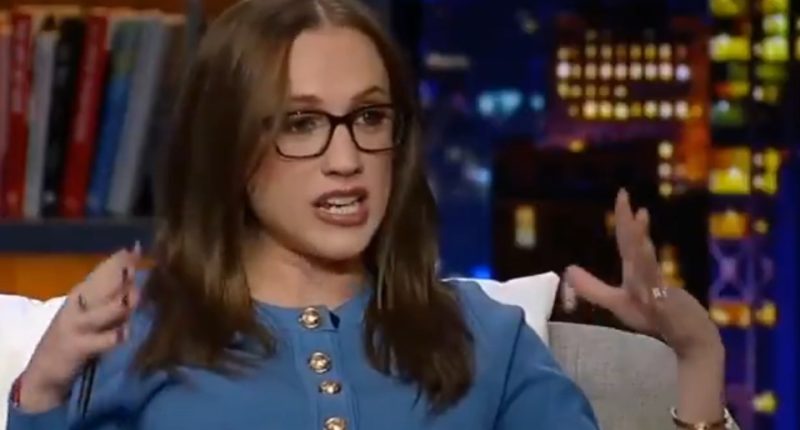 Screenshot of Kat Timpf on Fox News discussing online harassment.