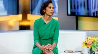 Harris Faulkner on the set of Outnumbered.