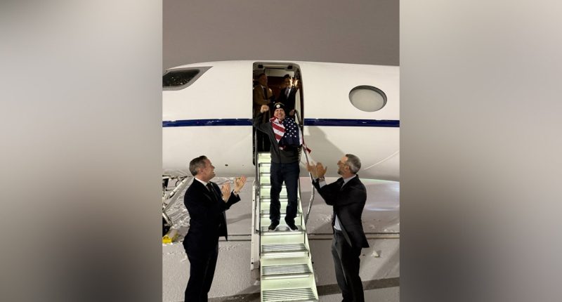 Freed American hostage Marc Fogel lands in US after years in Russian captivity