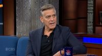 George Clooney on the Late Show with Stephen Colbert.