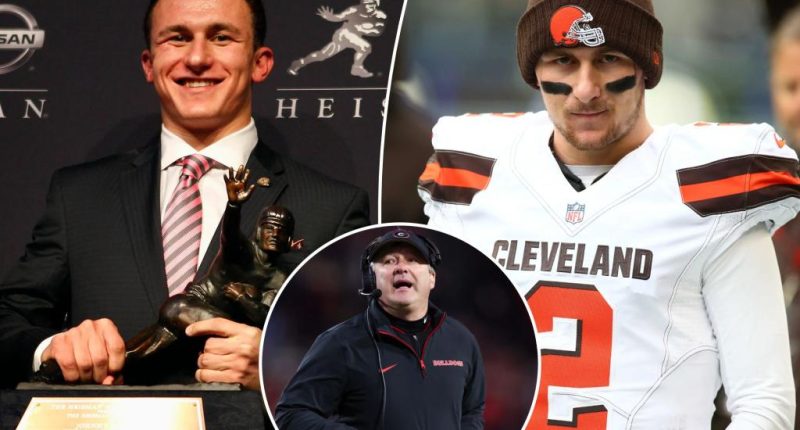 Georgia's Kirby Smart viciously trolls Johnny Manziel after NFL flameout
