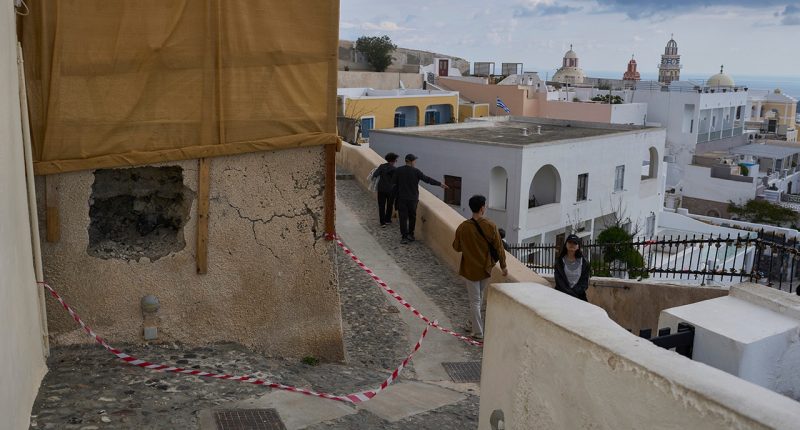 Greek island Santorini evacuated after earthquakes shake tourist destination