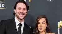 Hailee Steinfeld kisses Josh Allen on the lips