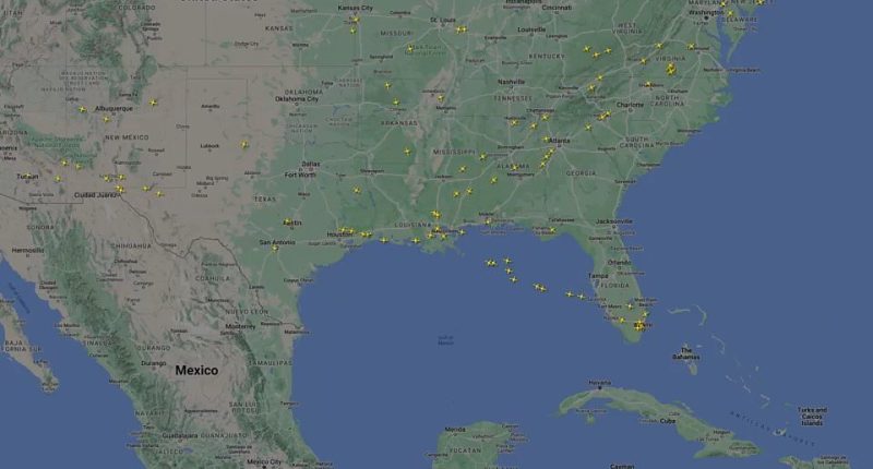 Incredible graphic shows hundreds of jets leaving Super Bowl LIX