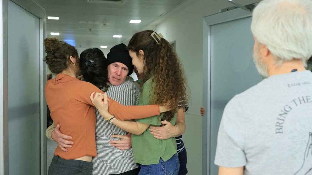 Incredible moment American held hostage in Gaza  reunited with family