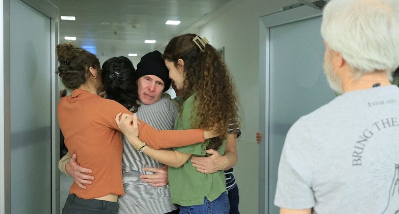 Incredible moment American held hostage in Gaza  reunited with family