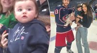 Johnny Gaudreau's son serenaded by NHL fans on 1st birthday