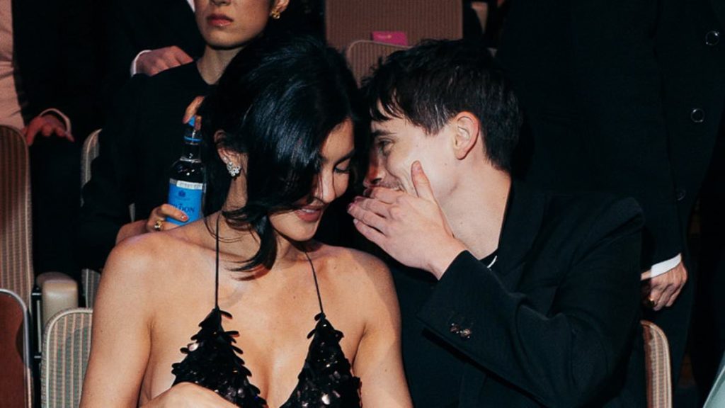Kylie Jenner and Timothée Chalamet pack on the PDA at the BAFTAs