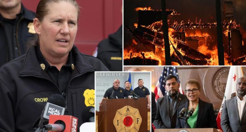 LA fire union blasts Mayor Karen Bass for axing chief Kristin Crowley over wildfire response: 'Scapegoat'