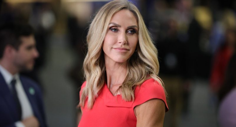 Lara Trump at a presidential debate.