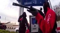 Masked robbers point ARs at guard in bold ATM heist caught on chilling video