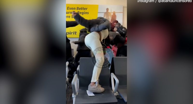 Massive brawl erupts at Atlanta airport terminal, viral video shows