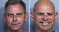 Mugshots of Erik and Lyle Menendez.