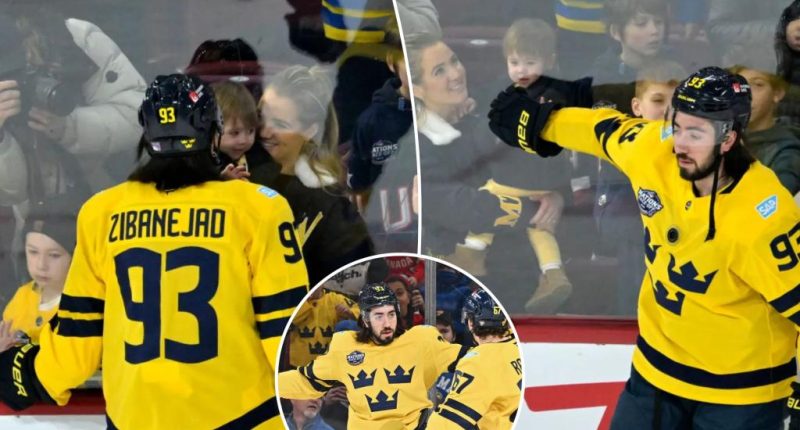 Mika Zibanejad shares emotional moment with family before 4 Nations goal