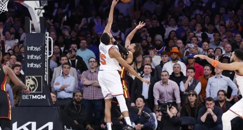 Mikal Bridges block on Trae Young in closing seconds secures Knicks' win