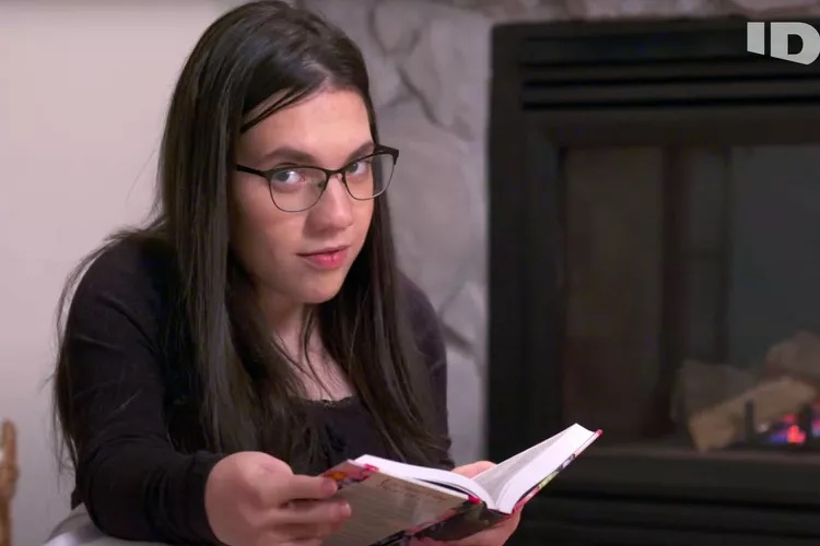 Natalia Grace reading a book.