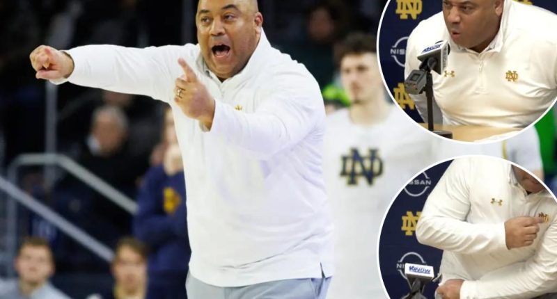 Notre Dame coach Micah Shrewsberry obliterates fans in fiery postgame rant