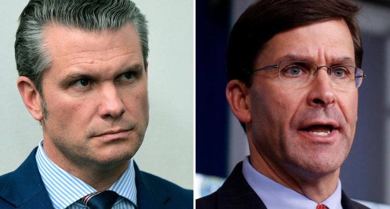 Pentagon yanks former Secretary of Defense Mark Esper’s security detail: report