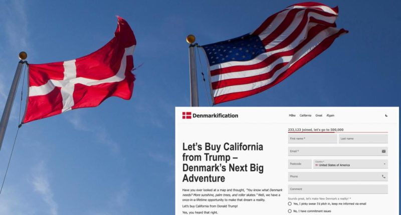 Petition calling for Denmark to buy California secures more than 230K signatures as Trump eyes Greenland