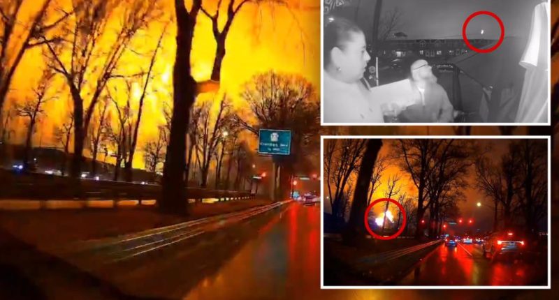 Philadelphia Learjet 55 medevac crash captured on Dashcam, Ring Cam