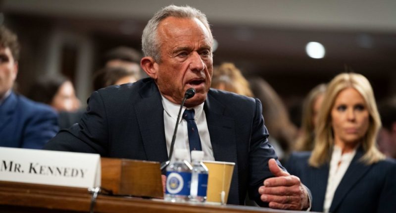 Robert F. Kennedy Jr. testifying at a Senate hearing.