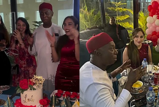 Regina Daniel Physically Missing as Co-Wife, Laila Charani Enjoys Quality Time with Husband, Ned Nwoko at Birthday Dinner