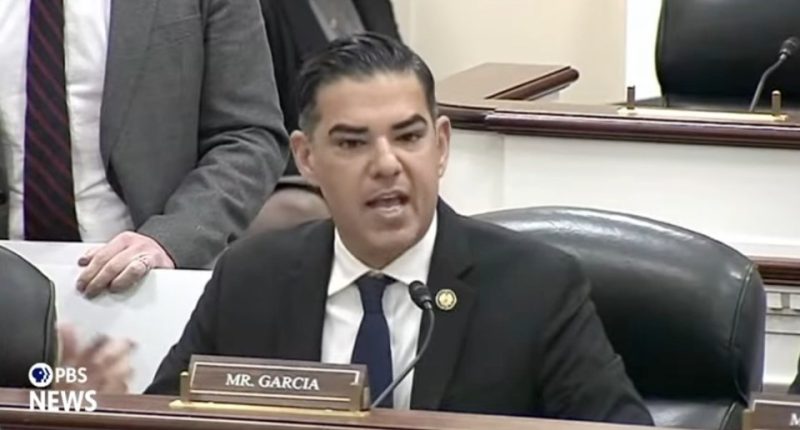 Mr. Garcia speaking at a hearing.