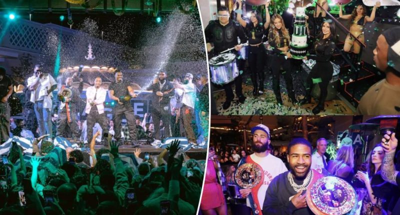 Saquon Barkley, Eagles still celebrating Super Bowl win in Las Vegas