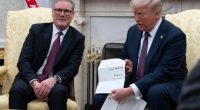 Donald Trump and Keir Starmer meeting in the Oval Office.