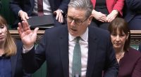 Keir Starmer speaking in Parliament.