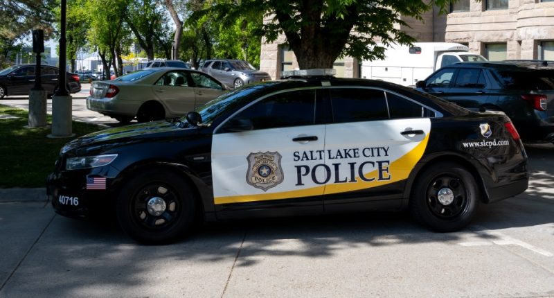 Salt Lake City police car.