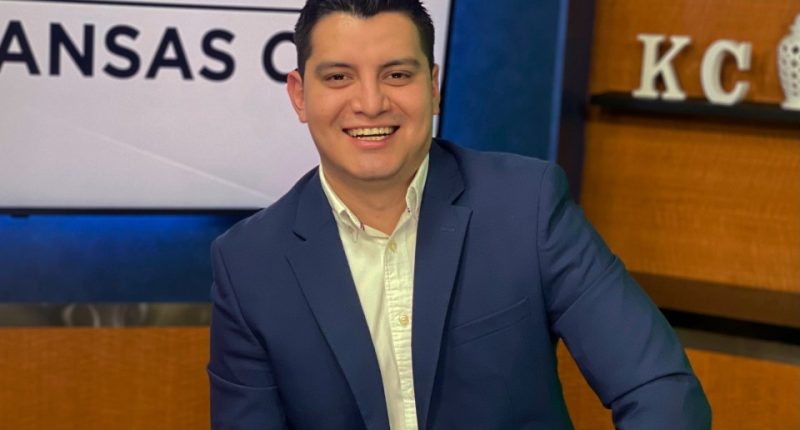 Photo of Adan Manzano, a Telemundo Kansas City television reporter.