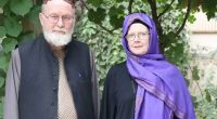 Portrait of an older man and woman.