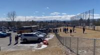 Terror as Columbine High School is evacuated over fire