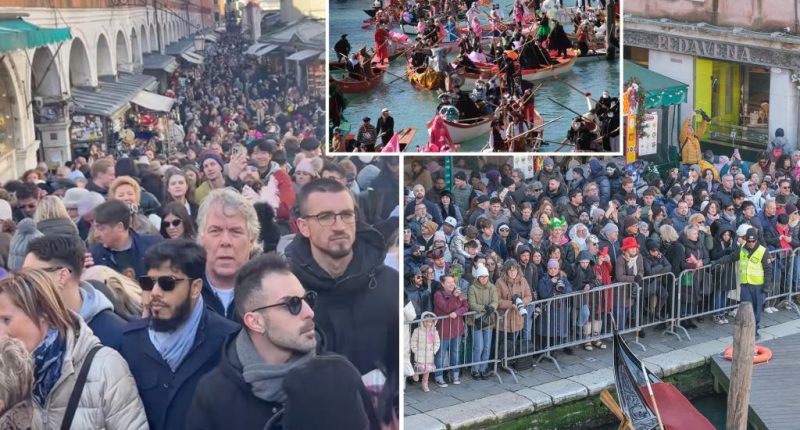 Thousands of tourists squeeze down Venice streets ahead of controversial entry fee: 'Fight for survival'