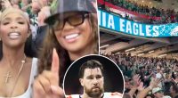 Travis Kelce's ex Kayla Nicole roots for Eagles over Chiefs in Super Bowl 2025