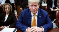 Donald Trump at his trial.