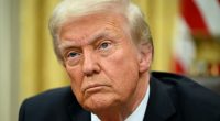 Close-up of Donald Trump.