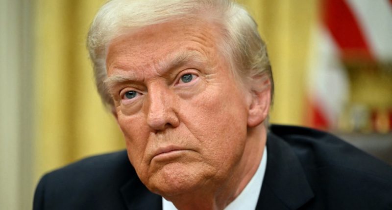 Close-up of Donald Trump.