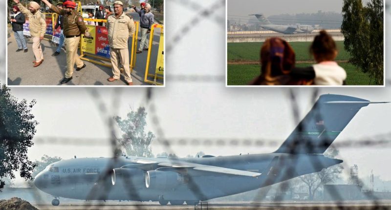 US military plane lands in India carrying illegal migrants