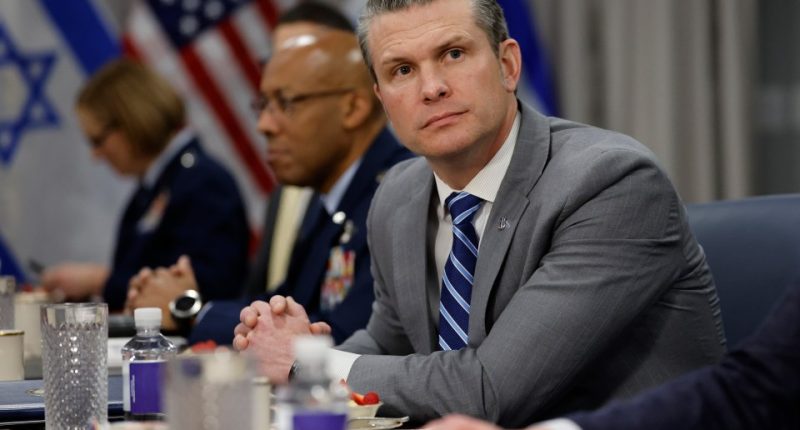 Secretary of Defense Pete Hegseth meeting with Israeli Prime Minister Benjamin Netanyahu.
