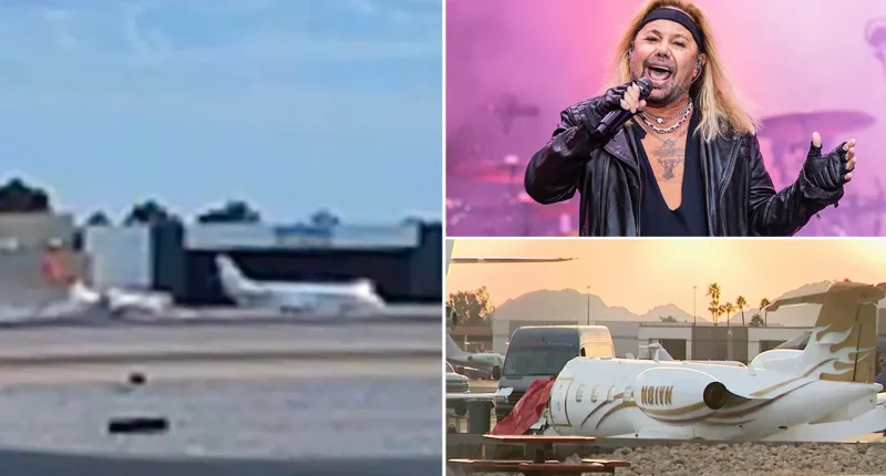 Video shows speeding jet owned by Mötley Crüe's Vince Neil plow into parked plane