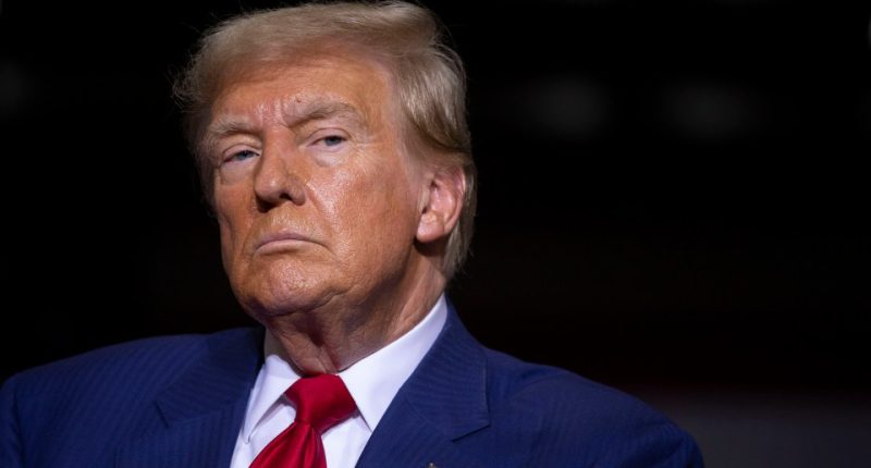 Donald Trump at a campaign event.